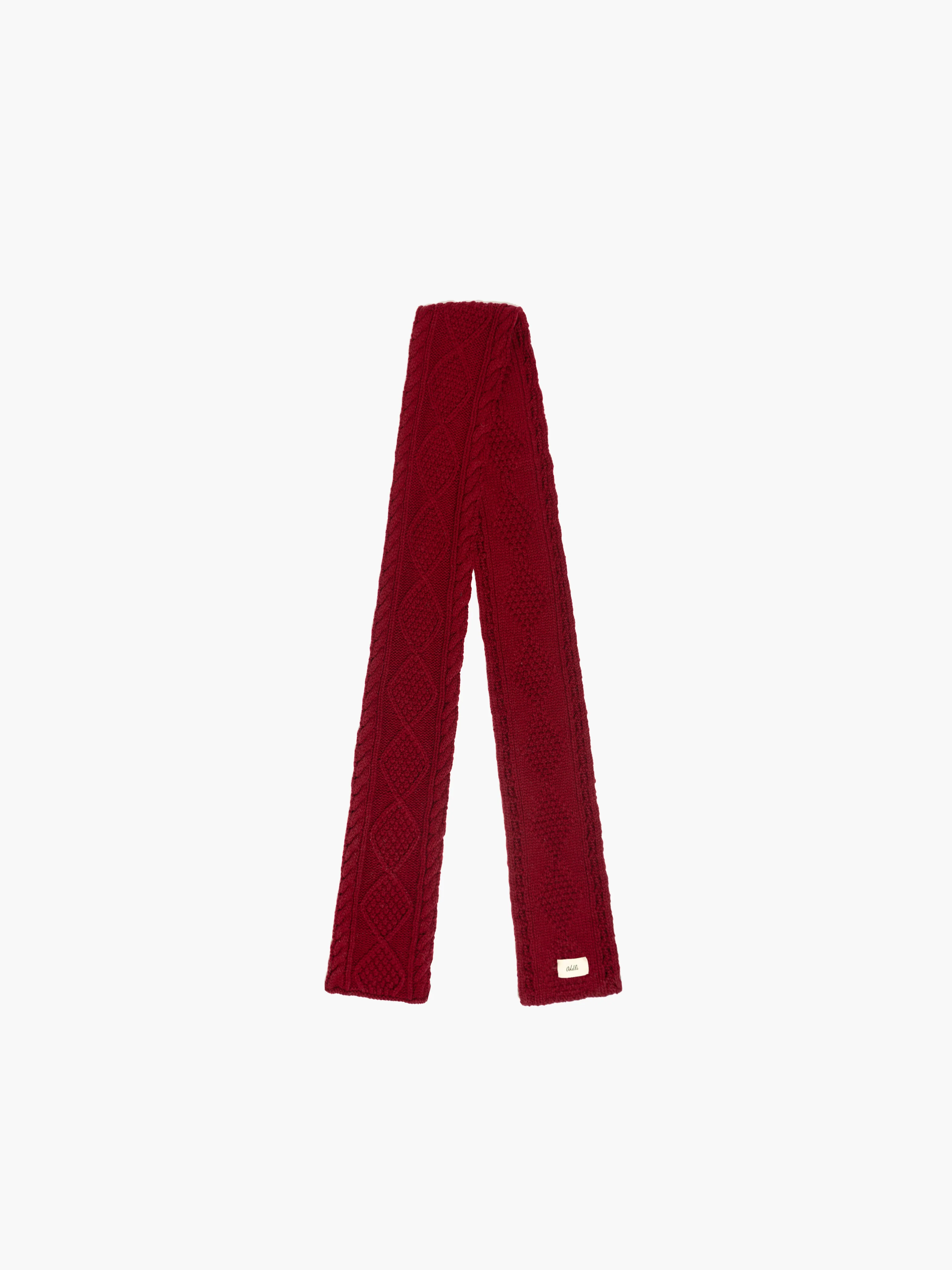Cable Knit Skinny Scarf - Image 7