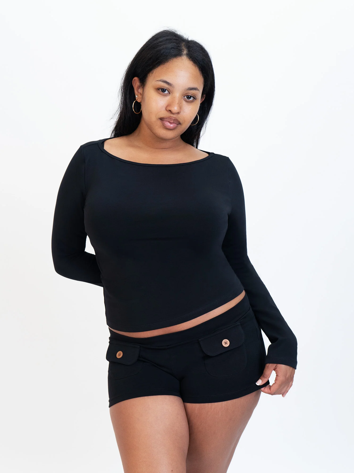 Button Mini Shorts - Image 4