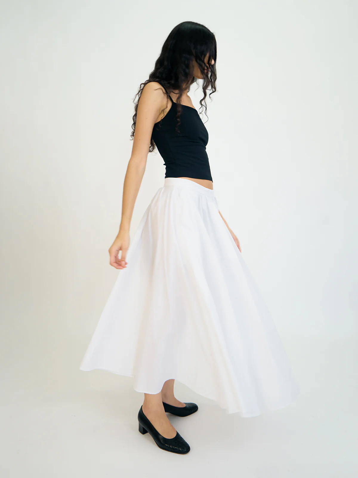 Pleated Poplin Skirt - Image 6