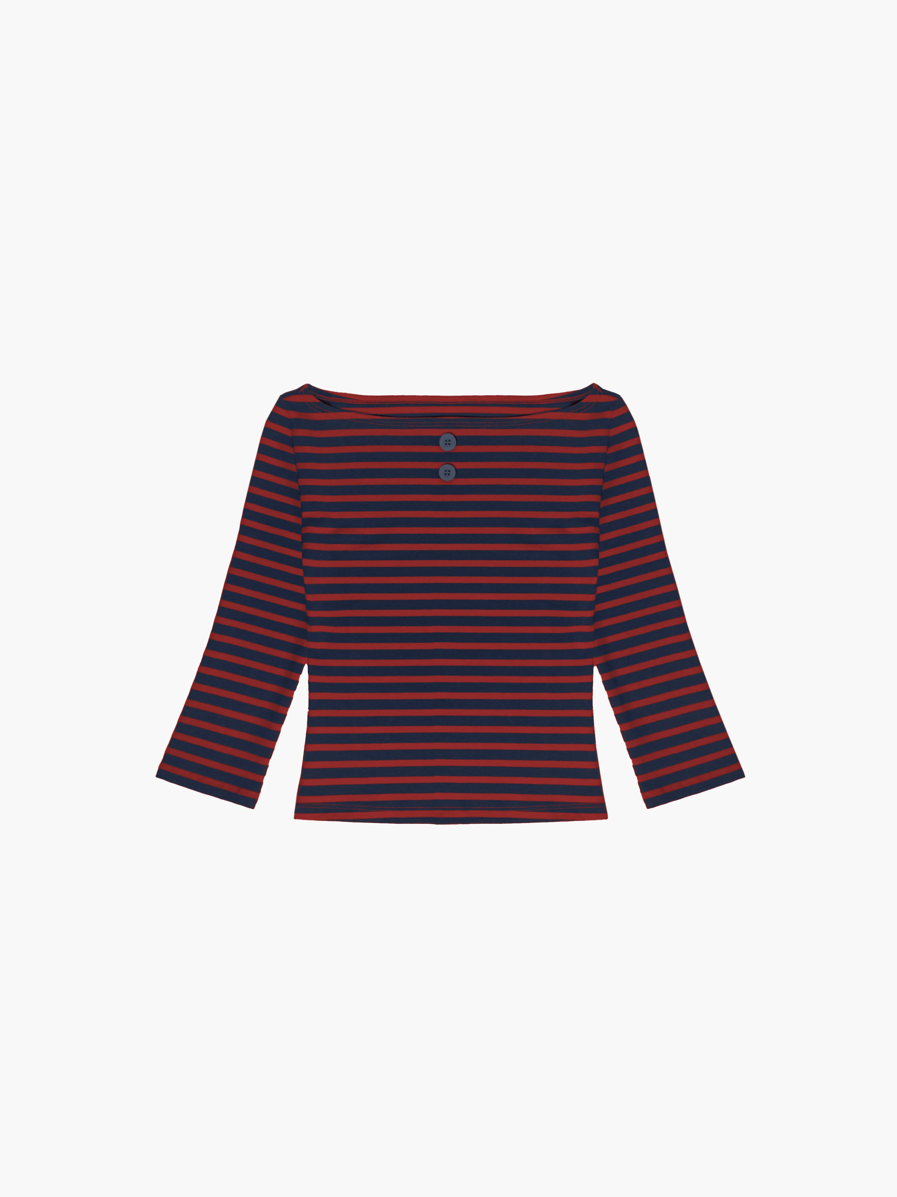 3/4 Sleeve Boat Neck Top - Image 29