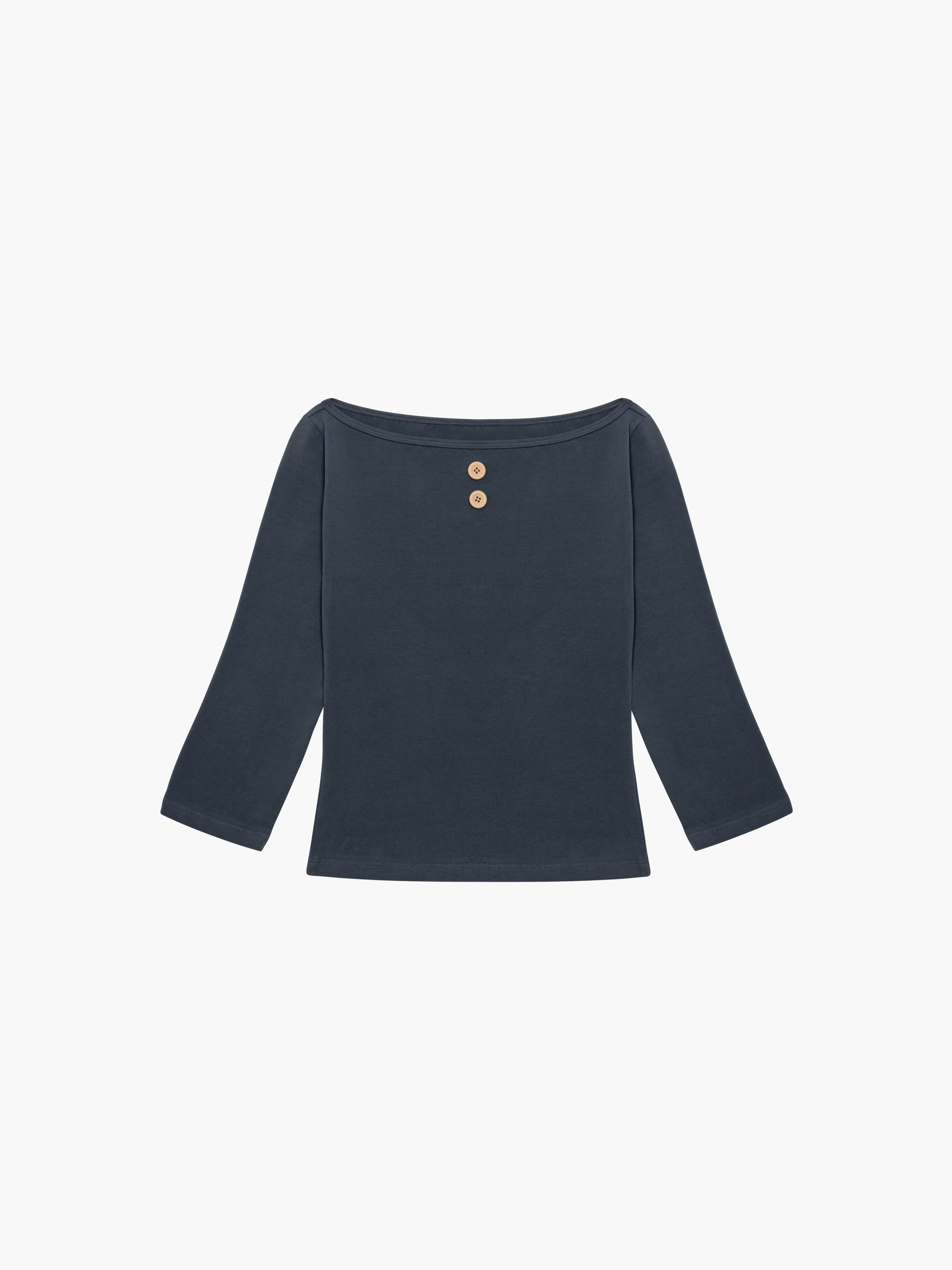 3/4 Sleeve Boat Neck Top - Image 9