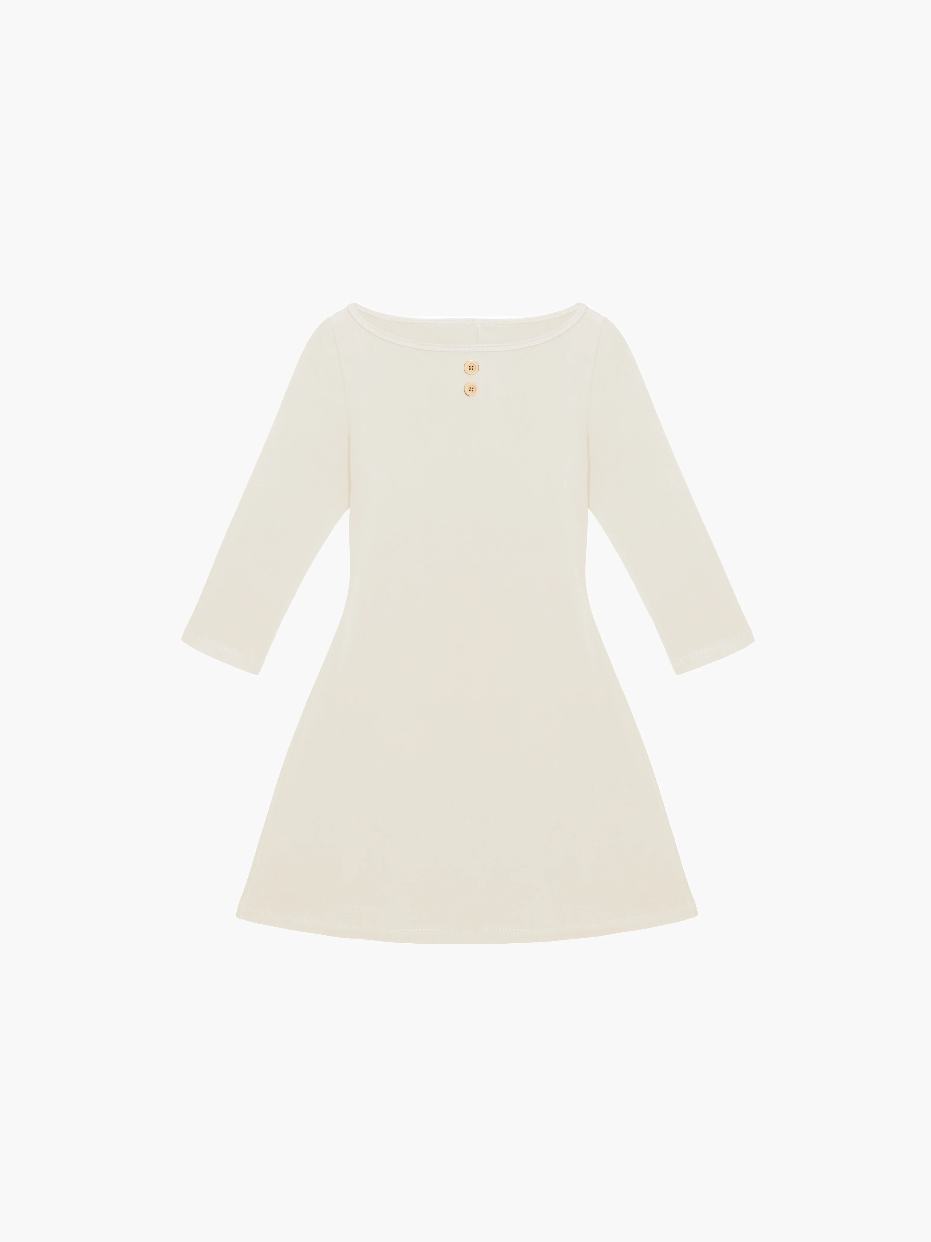 3/4 Sleeve Boat Neck Dress - Image 18